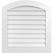 Ekena Millwork Arch Top Surface Mount PVC Gable Vent: Functional, w/ 3-1/2"W x 1"P Standard Frame, 30"W x 32"H GVPAR30X3201SF - alternate 1